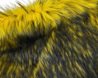 Yellow Alaskan Husky Long Hair Faux Pom