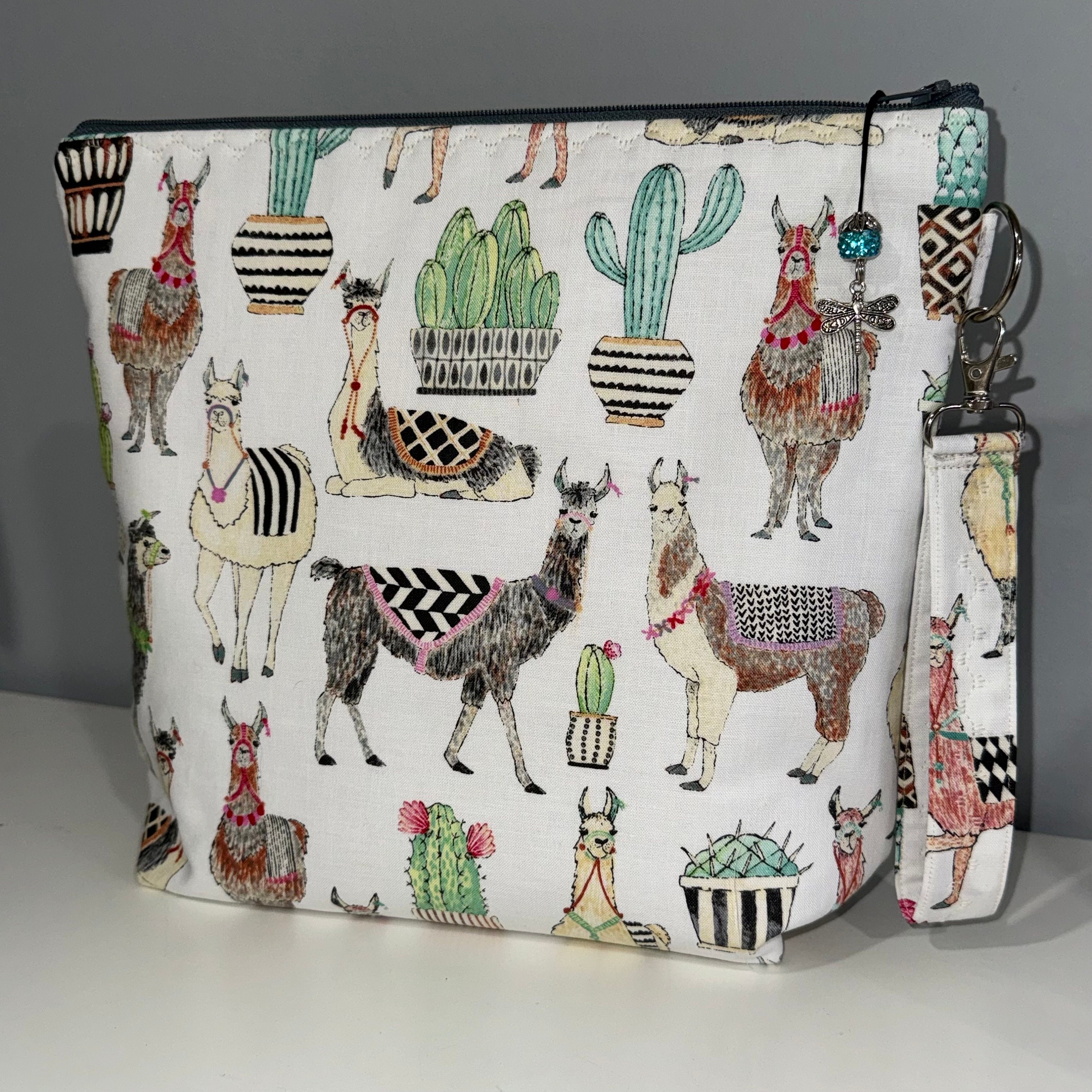 Prickly Llamas Project Bag
