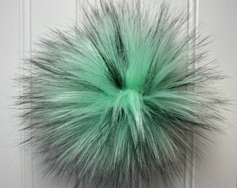 Mint Alaskan Husky Long Hair Faux Pom