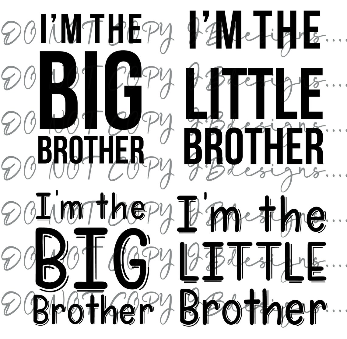 Big Brother Little Brother svg for shirts Etsy