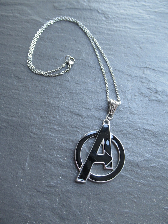 Avengers Themed Pendant Stainless Steel Chain Charm Necklace UK Etsy