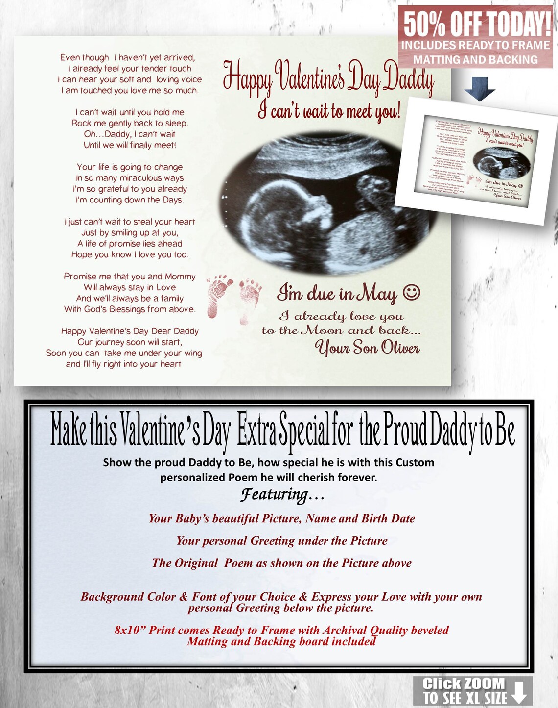 Valentine's day gift present for dad new year present for boyfriend Daddy To Be Valentine's Day Gift for Expecting Father | Etsy