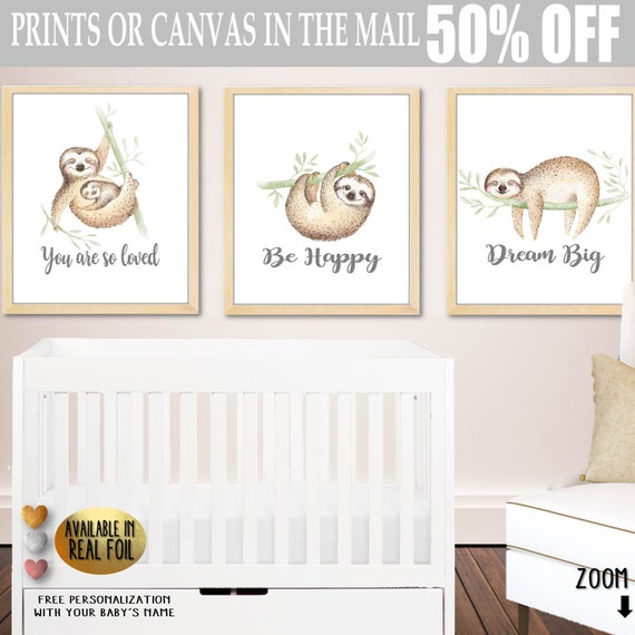 sloth nursery theme