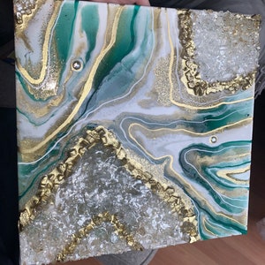 Custom geode artwork