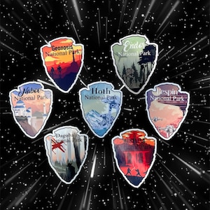 Autocollants du parc national Star Wars | stickers fantastiques de science-fiction