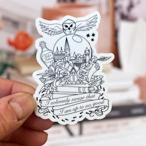 Sticker boule à neige château magique