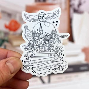 Hogwarts Castle Snowglobe Sticker Tom Riddles Diary Felix Felicis ...