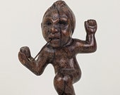 Saci-pererê vintage hand-carved Brazil folk art fairy elf folklore signed quot SOUZA RIO quot Ind. Brasileira