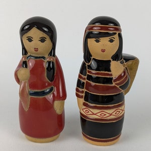 GOM VIET Fine Art ceramic figurines marked Vietnamese collectible pottery Southeast Asia