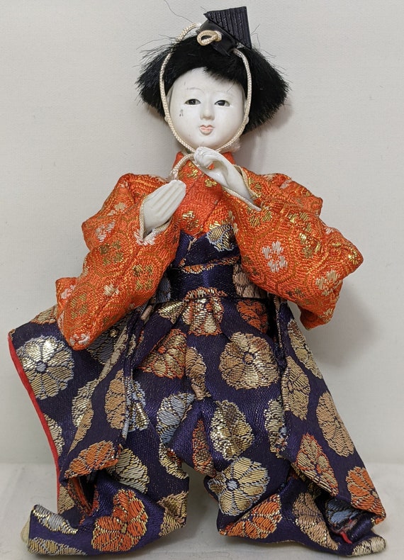 Hinamatsuri Vintage Doll Hina Ningyo Male Musician Singer - Etsy