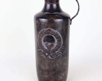 19th-Century Neoclassical bronze ceremonial vessel 8.5 inches tall and about 2 lbs.