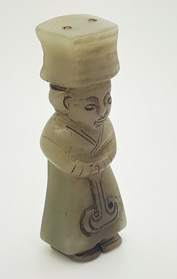 A Shang dynasty Jade carving of a standing dignitary Etsy