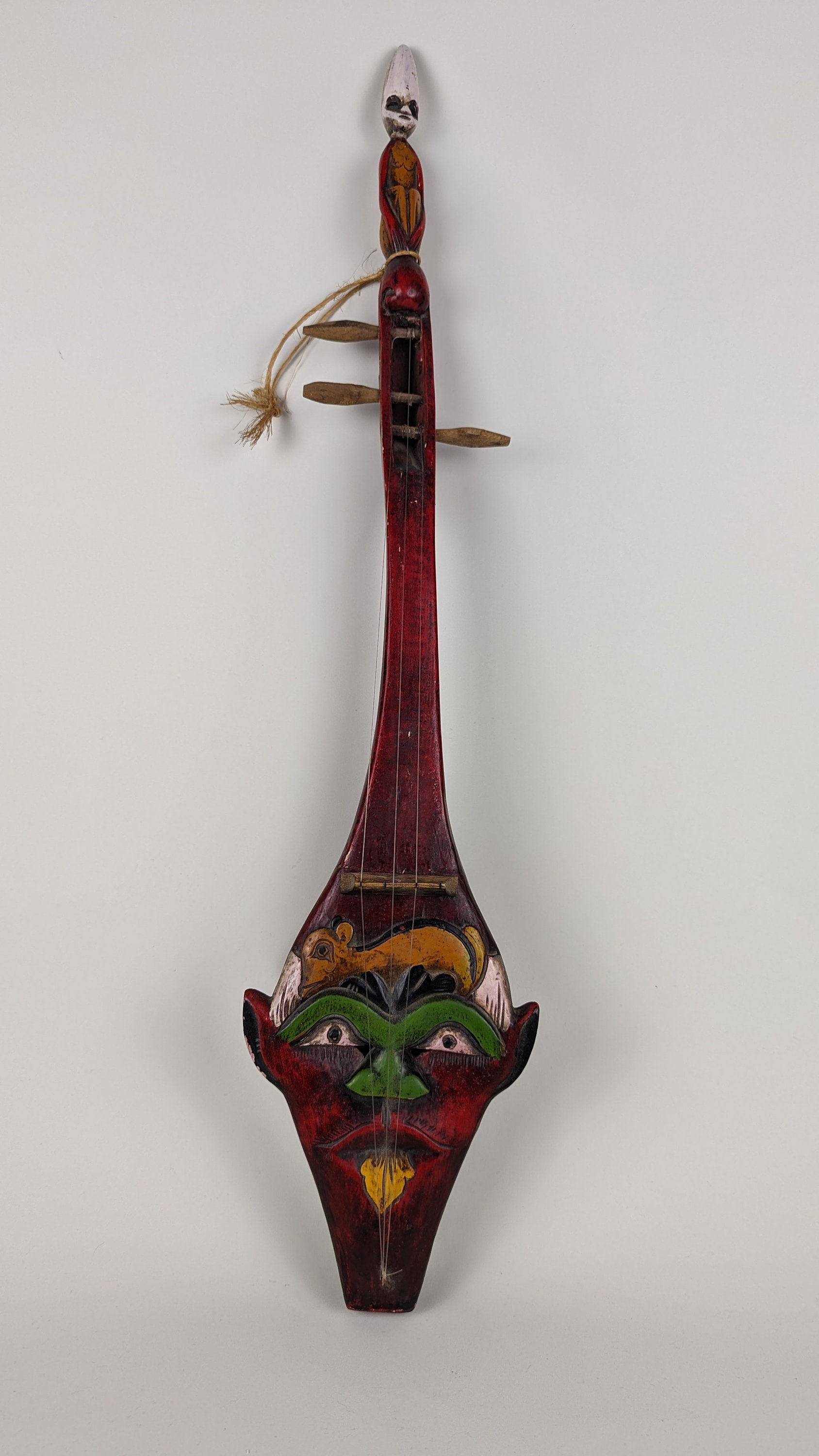 Batak String Musical Instrument Wood Plucked Lute Hasapi Folk Art