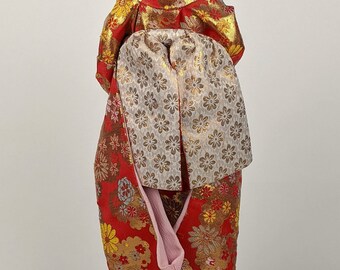 花嫁人形 日本の花嫁着物人形 シルク 高さ18インチ ミッド