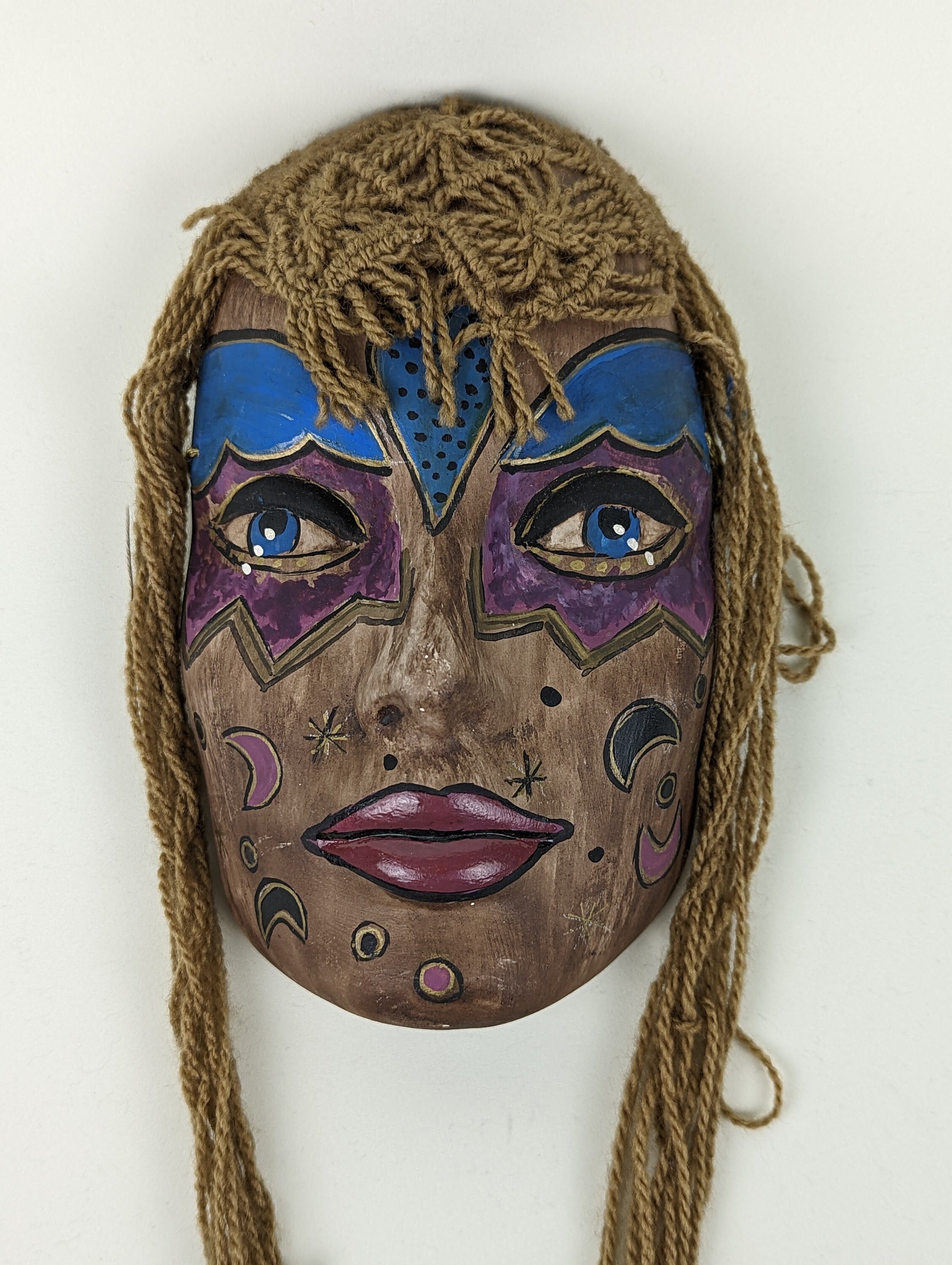 Chilean Ceramic Art Carnival Face Wall Mask Hand Painted and Etsy