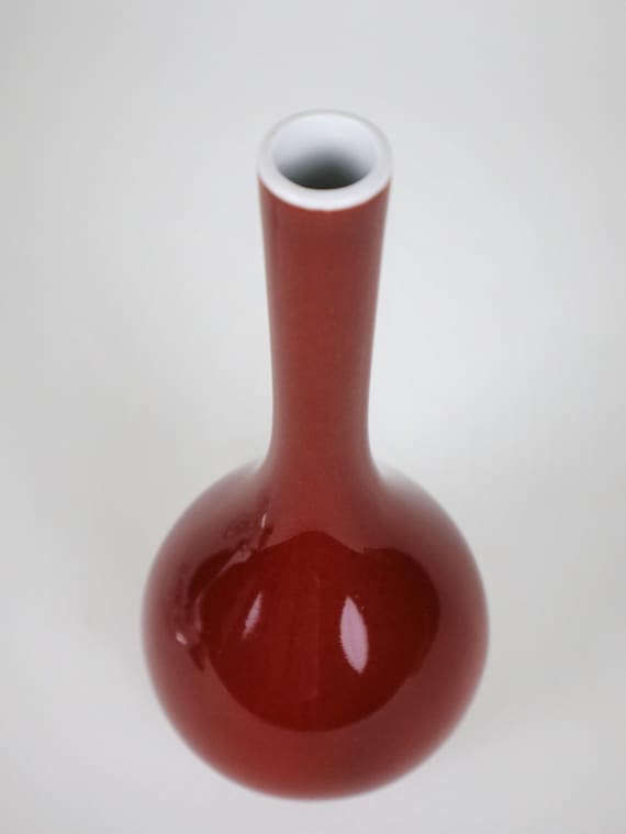 Sang De Boeuf Porcelain Danping Vase - Small Sang De Boeuf Porcelain Danping Vase - Small