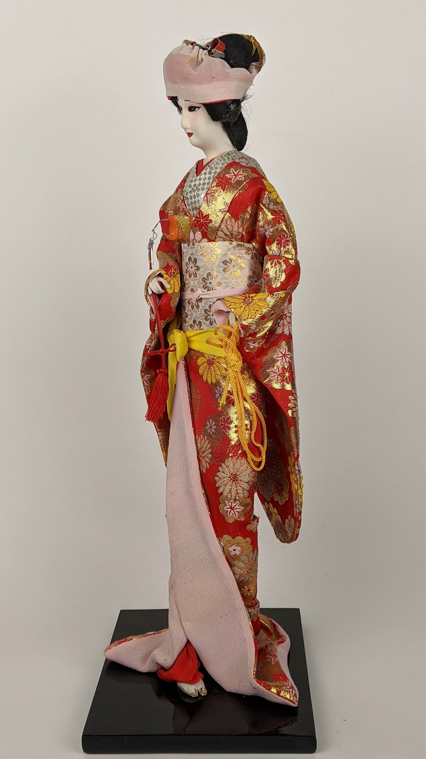 はなあい⭐️花嫁人形　日本人形　着物　お祝い　昭和レトロ 花嫁人形 日本の花嫁着物人形 シルク 高さ18インチ ミッドセンチュリー