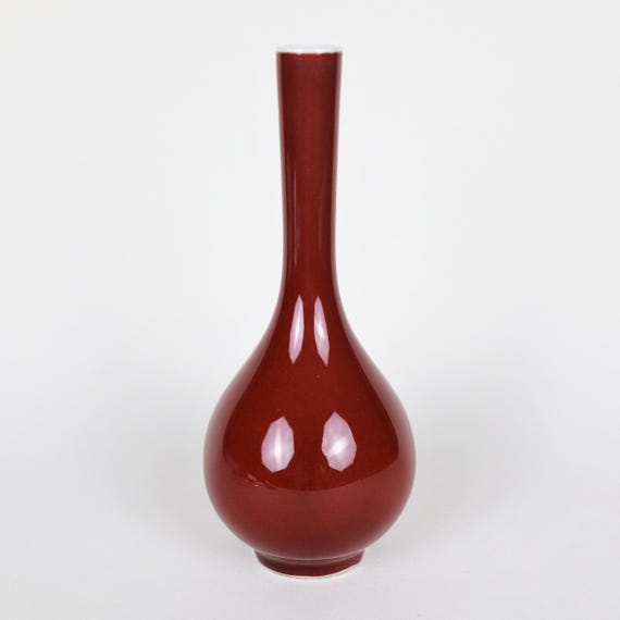 Sang De Boeuf Porcelain Danping Vase - Small Sang De Boeuf Porcelain Danping Vase - Small