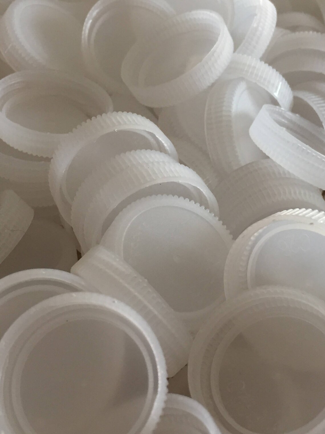 Water Bottle Lids Soda Caps White Plastic Drinking Recycle Etsy