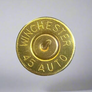45 ACP Winchester Brand Thin Cut Brass Bullet Slices Gold Primer Qty 15 | FREE SHIPPING