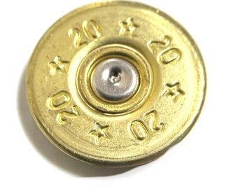 20 Gauge Shotgun Shell Slices For 2A Patriotic Bullet Jewelry Gold With Stars Qty 15 FREE SHIPPING