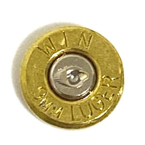 9MM Thin Cut Bullet Slices Polished Brass
