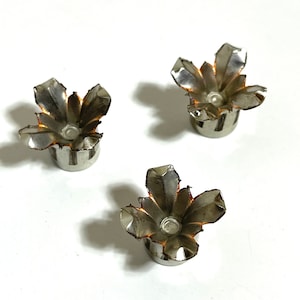 45 ACP Bullet Blossoms Silver Brass 3 Pcs - Free Shipping