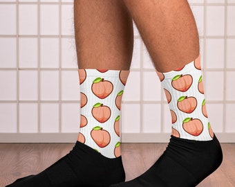 Peach Socks, Mens peach socks, Funny Socks