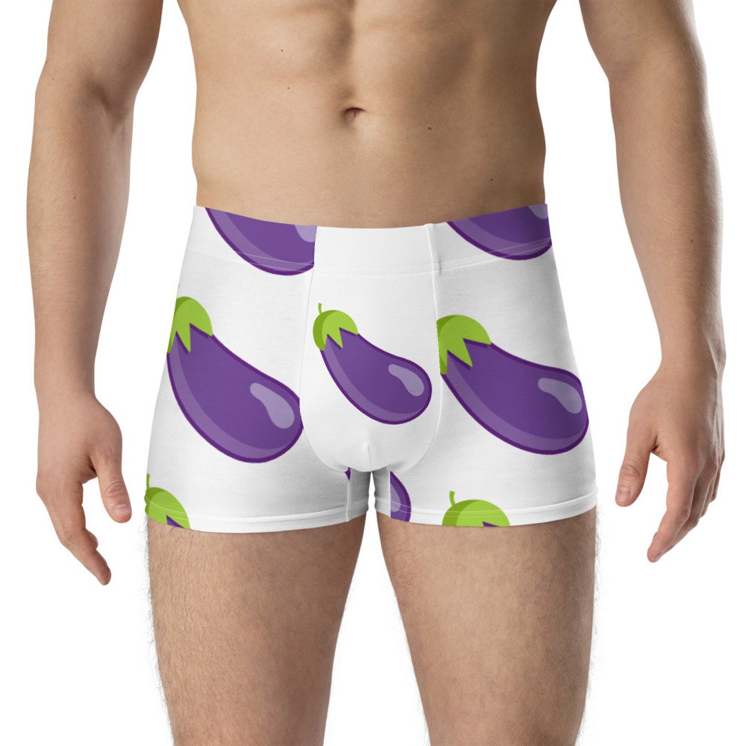 Boxer Briefs Eggplant, Mens Boxers, Gag Gift Boxers, Etsy