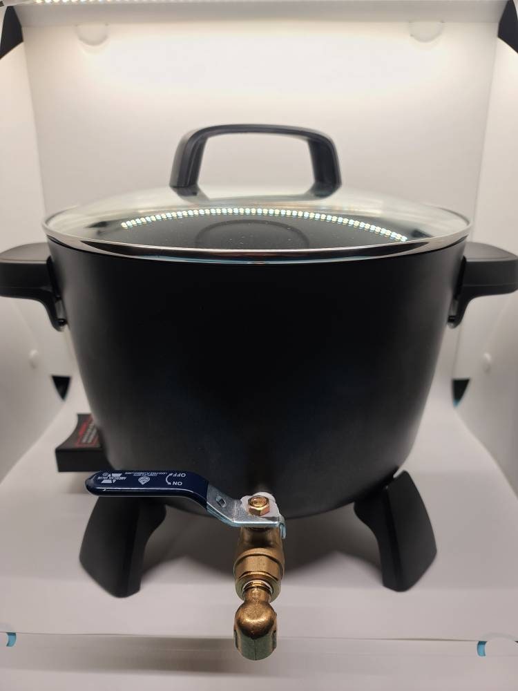 Candle Wax Melter, Presto Pot, X-large, 15lbs of Wax, Brass Fittings 