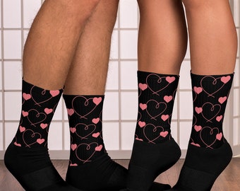 Just hearts Socks, Lover socks, Lady socks, Gift, Valentines Day, Anytime Gift, Christmas gift,