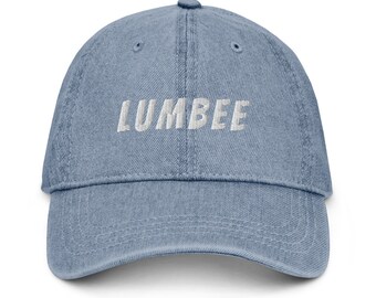 lumbe ball cap, lumbee homecoming, baseball cap, Denim Hat