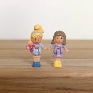 Vintage Bluebird Polly Pocket Toy Shop Replacement Figures - 2 dolls