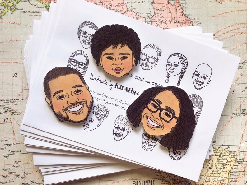 Custom Portrait Magnets, Funny Gift, Illustrated Gift, Personalized Gift, Custom Family Portrait, Gag Gift, Custom Portrait, For Mom 