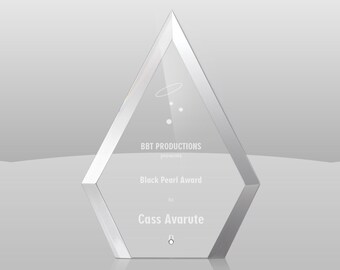 Premio económico de acrílico con forma de punta de flecha de 9 pulgadas, grabado personalizado: reconocimiento/agradecimiento, premio para empleados/ventas, premio de fin de año.