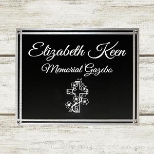 Personalisierte 8 "x 10" Aluminiumgussplakette mit Schrauben für Gedenkstätte, Widmung, Beschilderung, Pfadfinderprojekt ~ Freies Layout vor dem Kauf