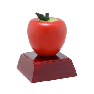 Apple Resin Award ~ Custom Engraved ~ Teacher/Educator Gift