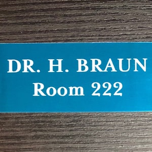 3” x 1” Blue Anodized Aluminum Plate with Notched Corners and Screws, Custom Engraved Plate for Industrial Tag, Artwork, Pet Memorial, Gifts