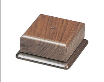 Rectangle Wood Bases - Solid Walnut Bases