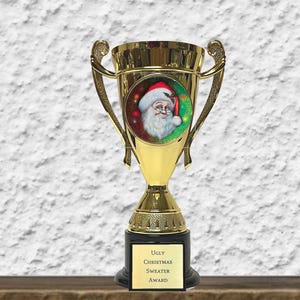 Christmas/Santa Claus Cup Trophy – Personalized Gift, Cup Trophy, Custom Trophy