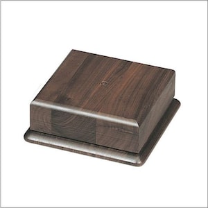 Massiver Nussbaumholz Sockel - 16 3/4 &quot;x 2 1/2&quot; - Display für Urne, Kunst, Sammlerstück, Preis mit individuell gravierter Kopfplatte