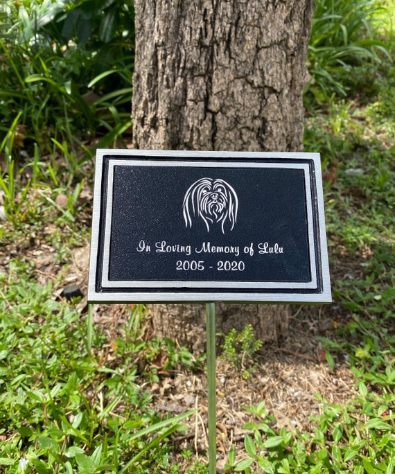 Personalized 4 x 6 Outdoor Plaque w/ Stake Etsy