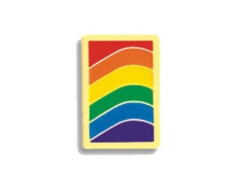 Lot of Ten Vibrant Enameled Rainbow Lapel Pins – Pride, Service, or Recognition