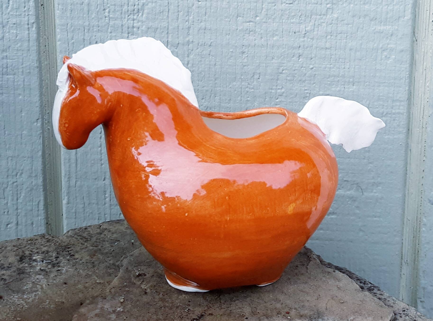 Horse Planter Rescue Horse Planter Succulent Planter Sorrel Etsy