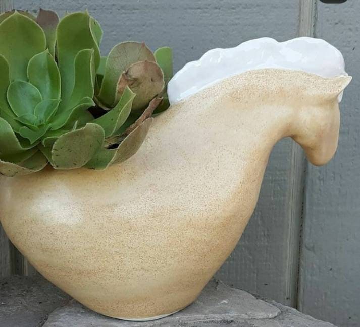 Horse Planter Rescue Horse Planter Succulent Planter Etsy