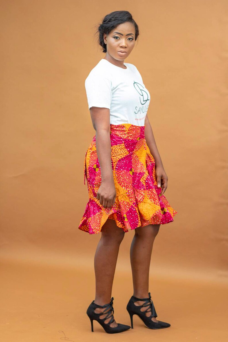 Wrap skirt/ kitenge fashion/ wax print skirt/ African wax Etsy