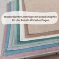 Waterproof changing mat with snap, separate mat, changing mat for on the go, waterproof terry cotton mat