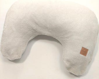 Nursing pillow with removable cover Plush White Ecru