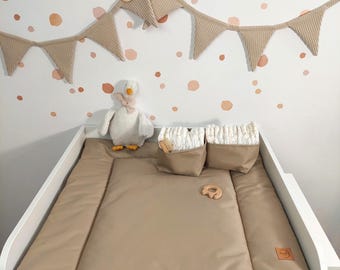 Waterproof Baby changing mat  I Dark Beige Mocha mousse I Babygift I washable changing mat
