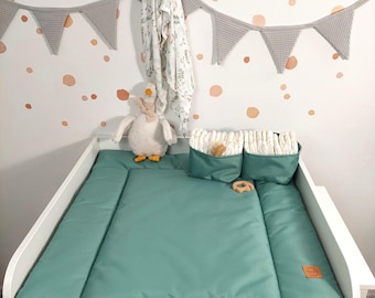 Waterproof Baby changing mat  I old green I Babygift I washable changing mat